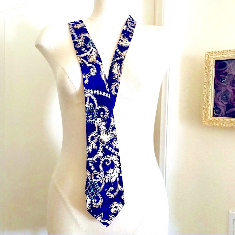 Silk Necktie / Unisex~Absolutely Stunner / Host Pick - Picture 3 of 12